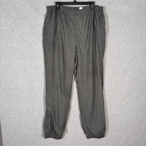 Vintage 90s USA Olympic Windbreaker Track Pants Large Nylon Joggers Ankle Zipper